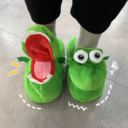 Comfy Dancing Crocodile Cotton Slippers