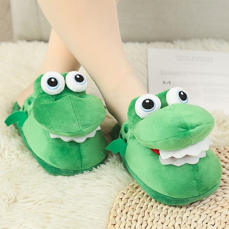 Comfy Dancing Crocodile Cotton Slippers