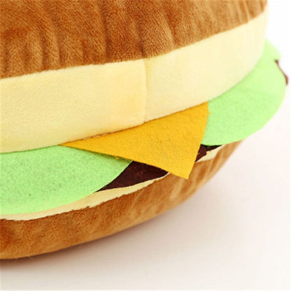 Comfy Hamburger Pillow and Seat Cushion