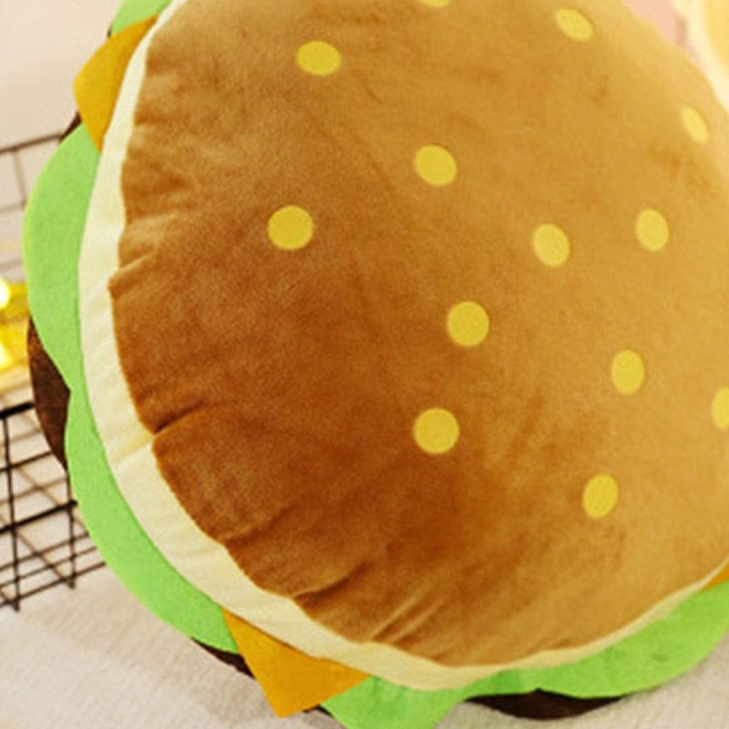 Comfy Hamburger Pillow and Seat Cushion