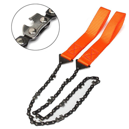 Pocket Chainsaw, Compact Folding Hand Saw Tool for Survival Gear, Camping, Hunting, Tree Cutting or Emergency Kit