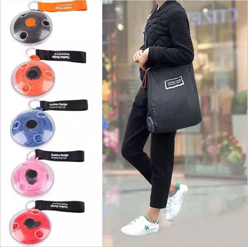 Compact Portable Reusable Eco-Friendly Retractable Shopping Bag