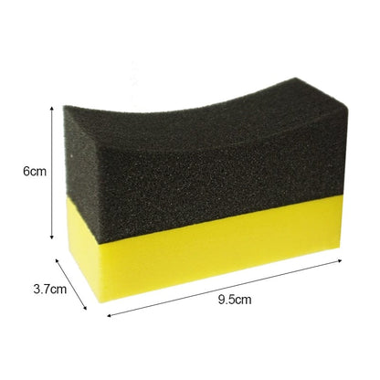 U-Shaped Multi-Purpose Car Tire Waxing Polishing Sponge (15 Pieces)