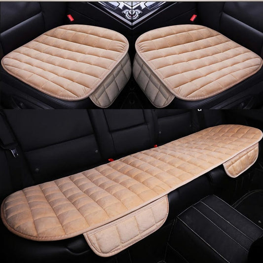 SearchFindOrder Beige 3pcs Cozy Guard Vehicle Comfort Covers