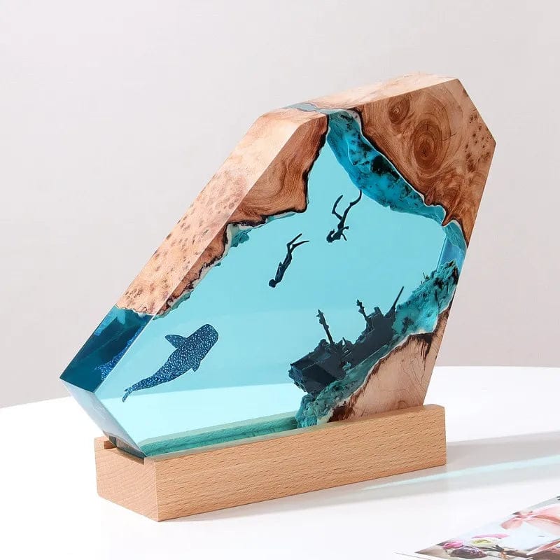 Creative Deep Ocean Resin Decorative Lamp