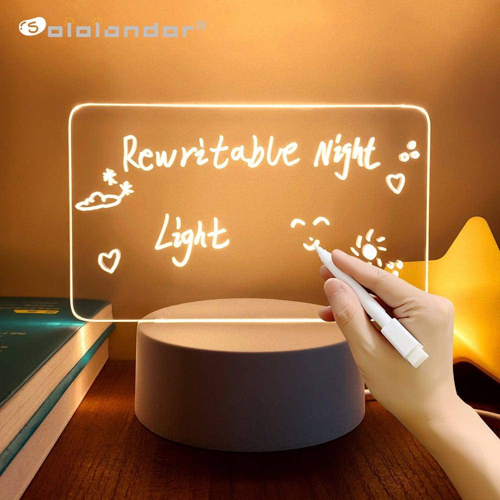 SearchFindOrder A / Warm White Light / China Creative Led Night Light Note Board