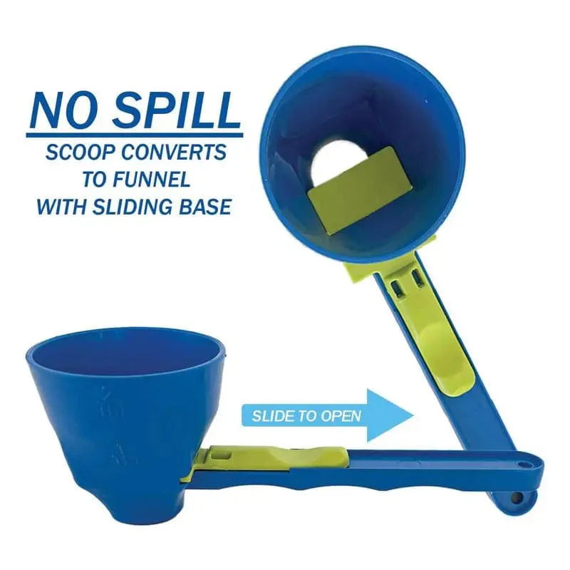 SearchFindOrder Blue Creative No Spill Measuring Spoon Funnel