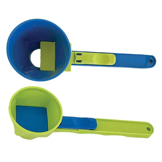 SearchFindOrder Green Creative No Spill Measuring Spoon Funnel