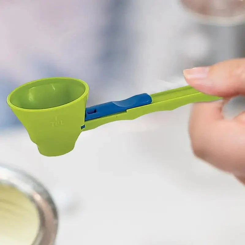 Creative No Spill Measuring Spoon Funnel