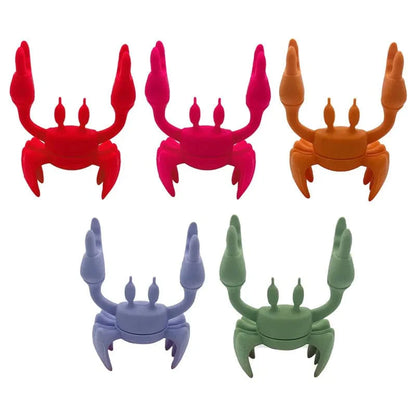 SearchFindOrder Rose Red Creative Silicone Crab Utensil Holder