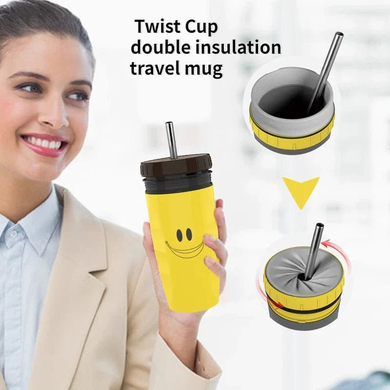 Creative Twist Lid Thermos Cup