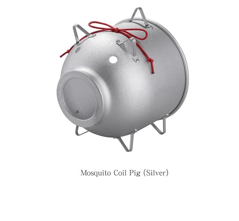 Cute Pig Mosquito Outdoor Coil Holder Stand - Camping Tool