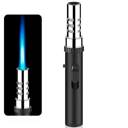 Lightsaber Butane Torch Lighter, Windproof Adjustable Refillable Red Flame Jet Torch Lighter with Safety Switch for Grill BBQ, Cooking, Candle, Camping, Outdoor Adventures