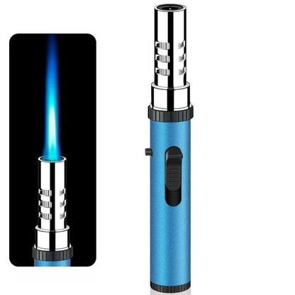 Lightsaber Butane Torch Lighter, Windproof Adjustable Refillable Red Flame Jet Torch Lighter with Safety Switch for Grill BBQ, Cooking, Candle, Camping, Outdoor Adventures