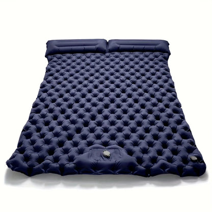 Double Inflatable Mattress with Built-in Pillow Pump