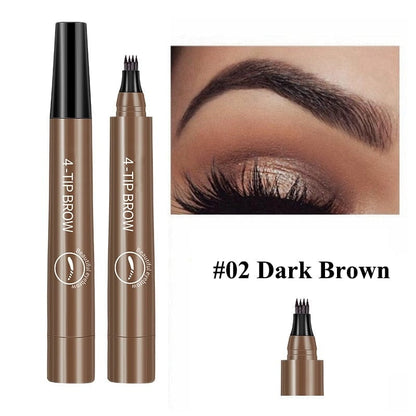 SearchFindOrder Reddish brown Enhanced 4-Tip Precision Microblading Eyebrow Tattoo Pen for Flawless Brow Shaping