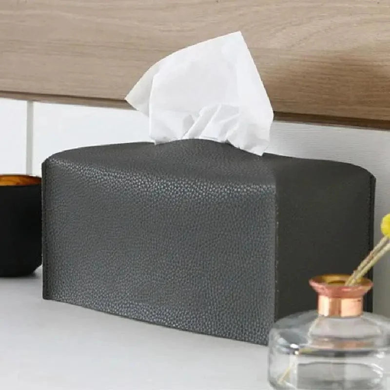 SearchFindOrder dark blue S / CHINA Leather Tissue Box Case