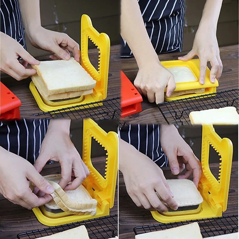 Uncrustables Sandwich Maker Cutter and Sealer, Remove Bread Crust, Great for Lunchbox, Bento Box - Boys and Girls Childrens Lunch, Make DIY Sandwiches for Kids