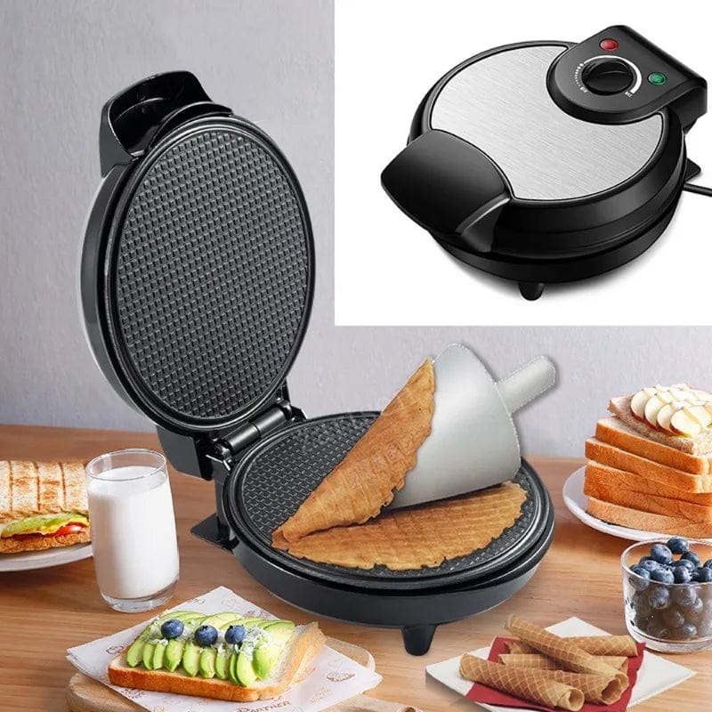 SearchFindOrder Black / AU DIY Electric Waffle Ice Cream Cone Maker