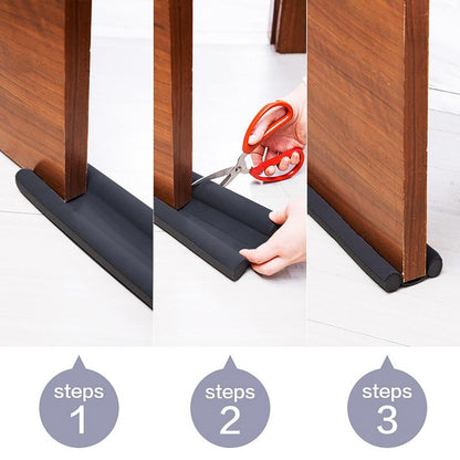 Under Door Draft Blocker, Bottom Door Draft Stopper, Adjustable Size from 32-36", Reduce Breeze Cold Air Blocker, Door Seal Sweep Noise Stopper