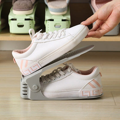 Double-Deck Closet Shoe Organizer