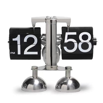 Retro Flip Stainless Steel Quartz Clock - Smart Shop (Online Store for wise shoppers) 