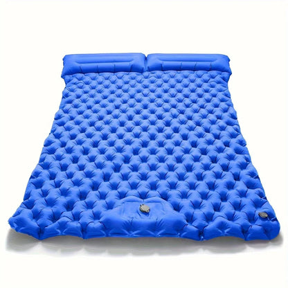 Double Inflatable Mattress with Built-in Pillow Pump