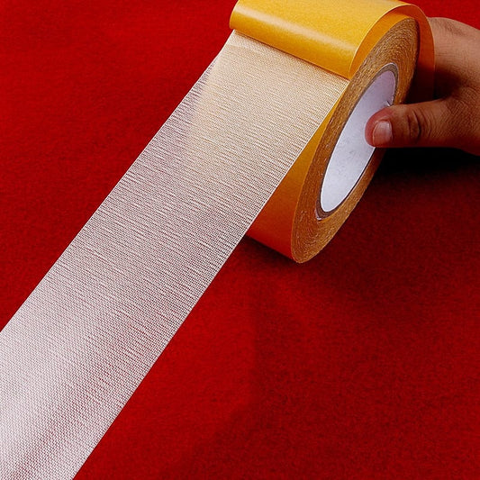 SearchFindOrder Width 1cm / 10M Double-Sided Cloth Translucent Mesh Waterproof Super High Viscosity Adhesive Tape