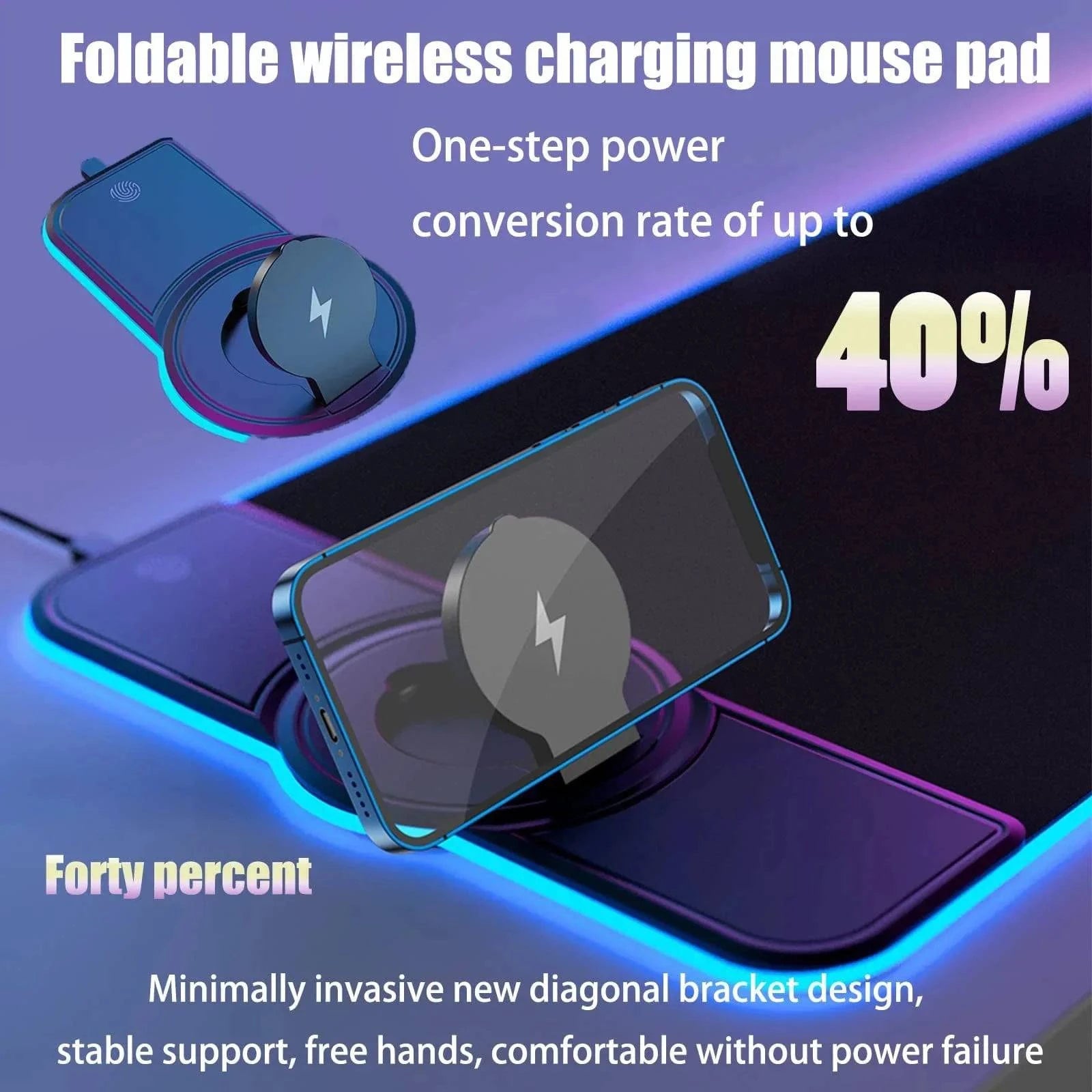 Dynamic Wireless Charging RGB Gaming Mouse Pad - Smart Shop (Online Store for wise shoppers) 