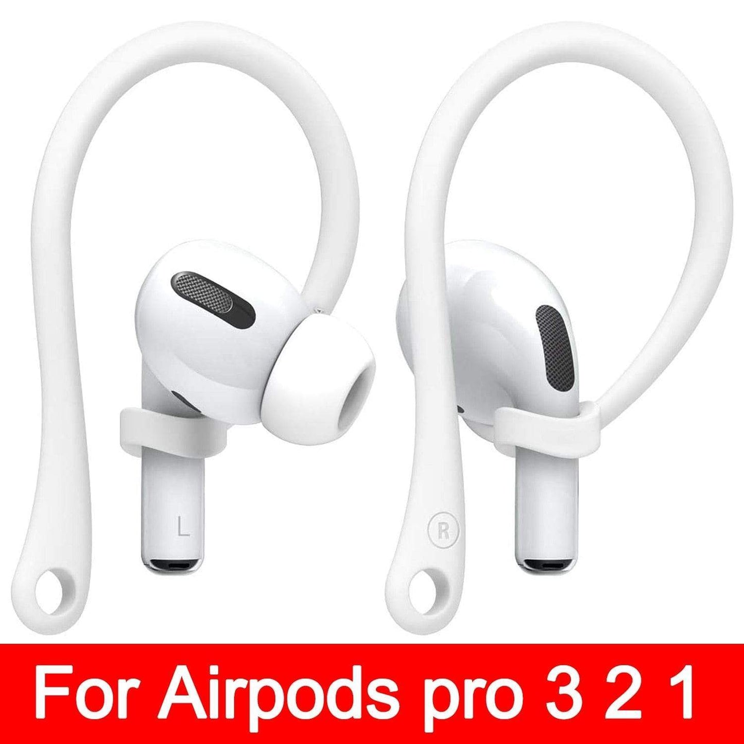 SearchFindOrder White Pair Ear Hook AirPods Holder