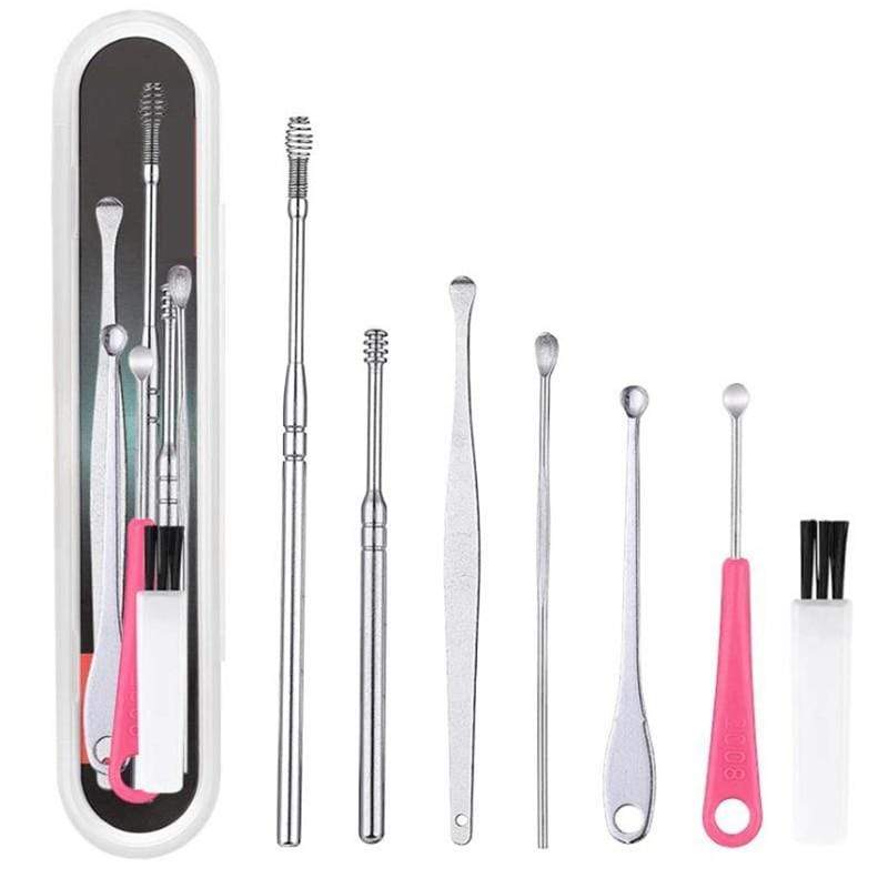 Stainless Steel Ear Wax Removal Cleaning Tool Kit