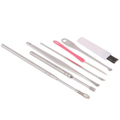 Stainless Steel Ear Wax Removal Cleaning Tool Kit