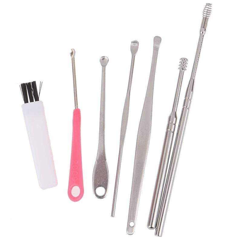 Stainless Steel Ear Wax Removal Cleaning Tool Kit