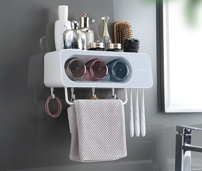 Eco Squeeze Wall-Mounted Toothpaste Dispenser Kit Innovative Bathroom Solution