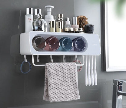 Eco Squeeze Wall-Mounted Toothpaste Dispenser Kit Innovative Bathroom Solution