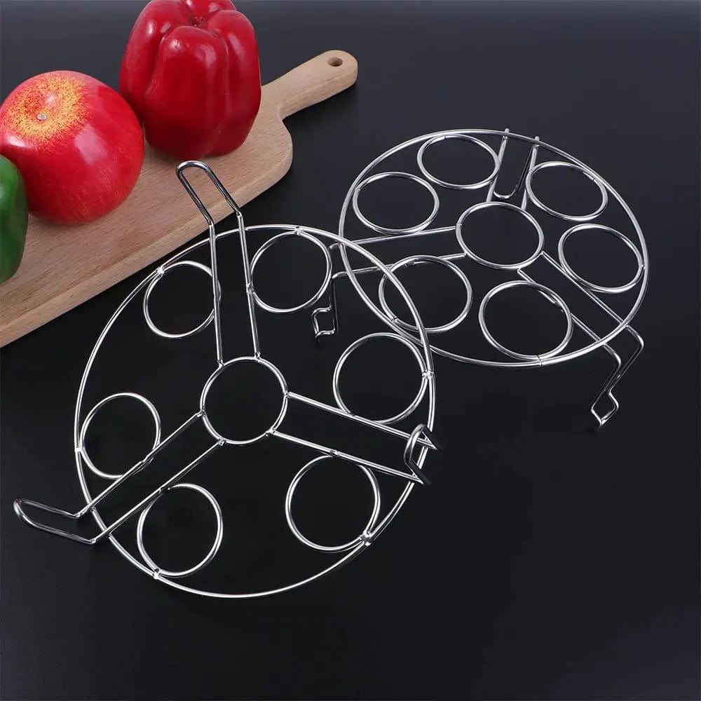 Stainless-Steel Egg Steamer Multifunction Rack Trivet