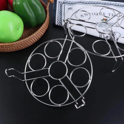 Stainless-Steel Egg Steamer Multifunction Rack Trivet