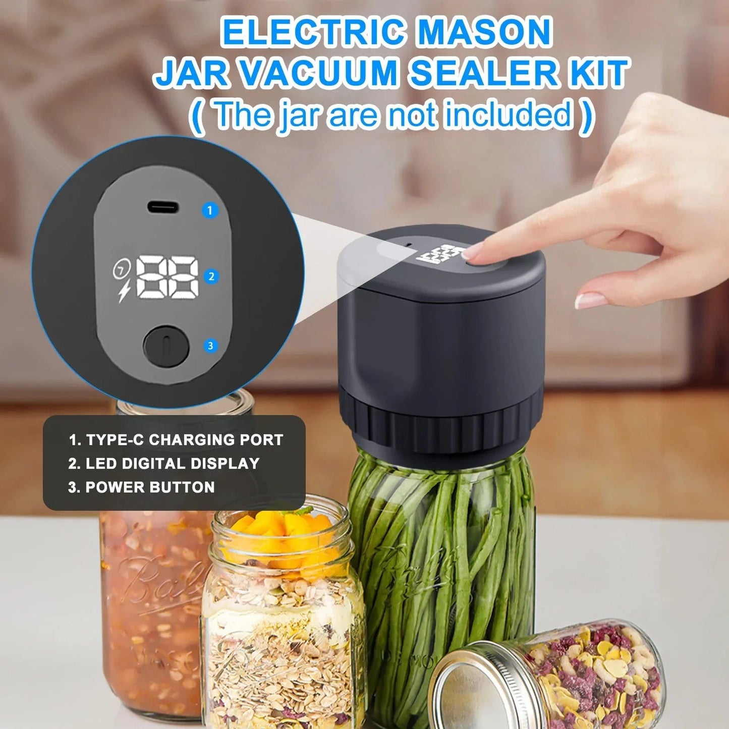 Mason Jar Electric Vacuum Sealer