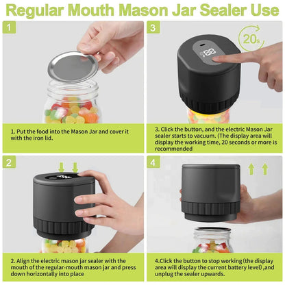 Mason Jar Electric Vacuum Sealer