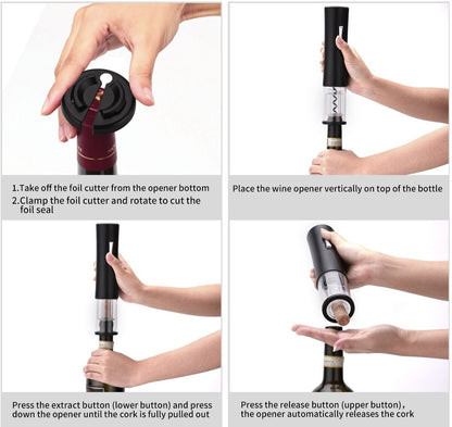 Electric Wine Bottle Opener Kit