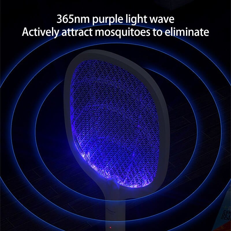 Electric 3,000 Volt Rechargeable Mosquito Bug Zapper Racket and Insect Swatter