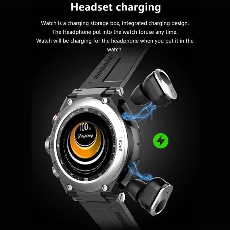 Elegant Touch Screen Bluetooth Earphones Sport Smartwatch - Smart Shop (Online Store for wise shoppers) 