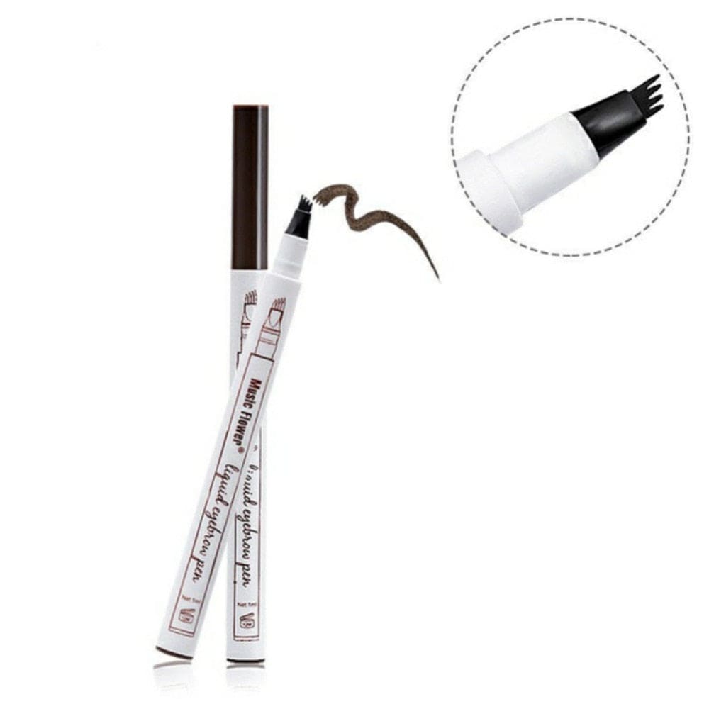 Eyebrow Pen Makeup Pencil with Micro-Fork Tip Applicator for Effortless Natural Looking Brows that Stays on All Day