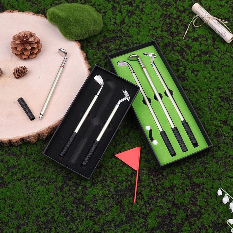 SearchFindOrder B Enthusiast's Desktop Pen Set Mini Green, Clubs, and Fun Office Gift