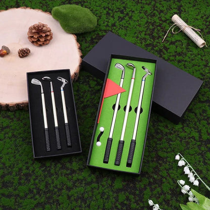 SearchFindOrder A Enthusiast's Desktop Pen Set Mini Green, Clubs, and Fun Office Gift