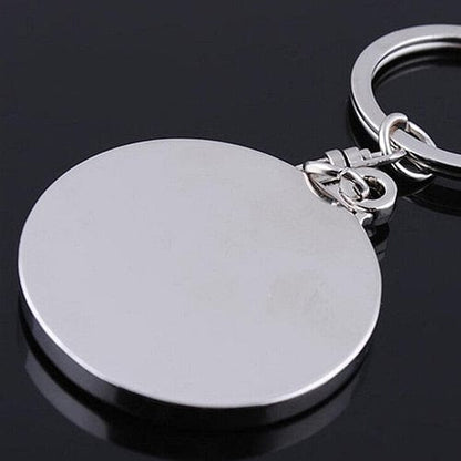 Eternal Timekeeper Keychain Silver Alloy Perpetual Calendar Keyring