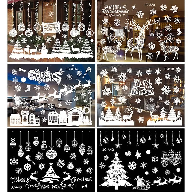 SearchFindOrder sticker 8 Festive Elegance 2023 Holiday Window Decals Christmas Cheer & New Year Joy Decor Set