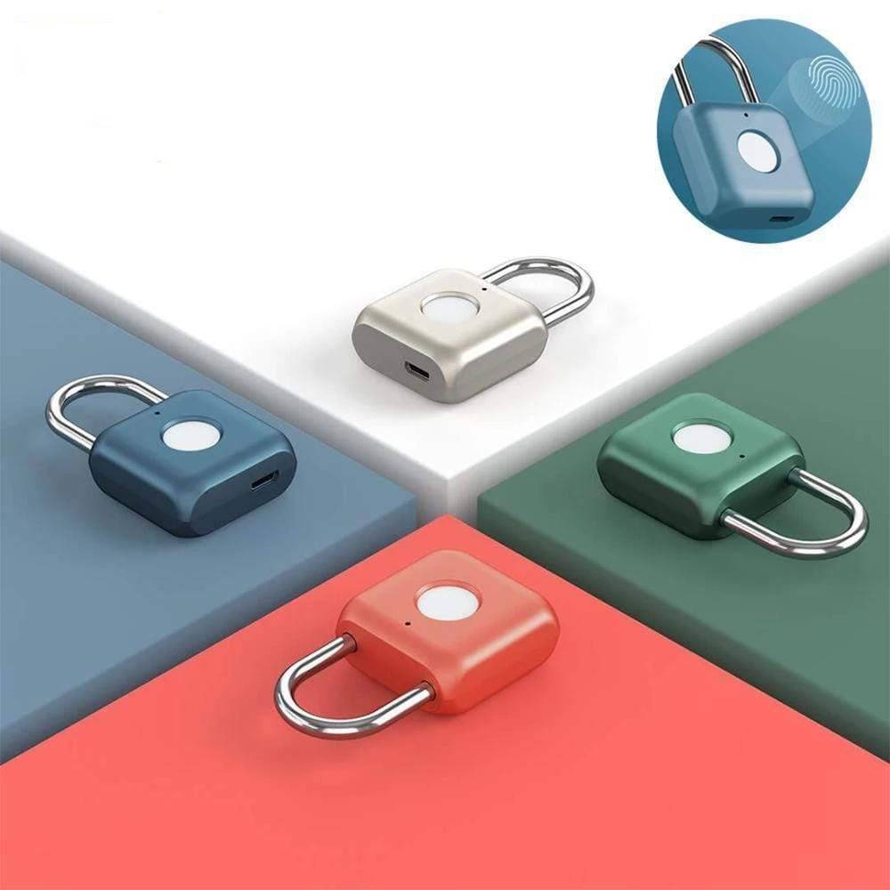 SearchFindOrder Blue Fingerprint Padlock