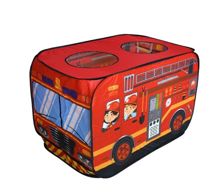 Children's Outdoor and Indoor Popup Play Tent Fire Truck Police Car Icecream Truck Schoo Bus