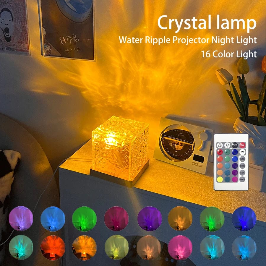 SearchFindOrder 16 remote control Flame Crystal Lamp